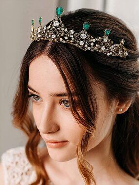 Queen Crown for Women Crystal Princess Tiaras Rhinestone Wedding Tiara
